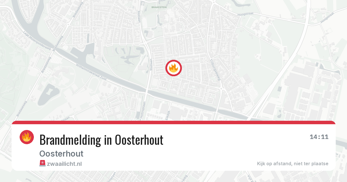 Brandmelding in Oosterhout — 5 mei 2026