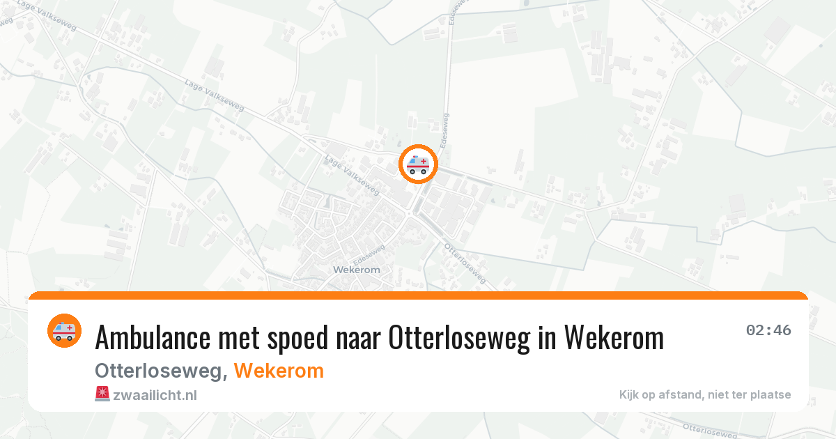 Ambulance met spoed naar Otterloseweg in Wekerom — 5 apr 2026