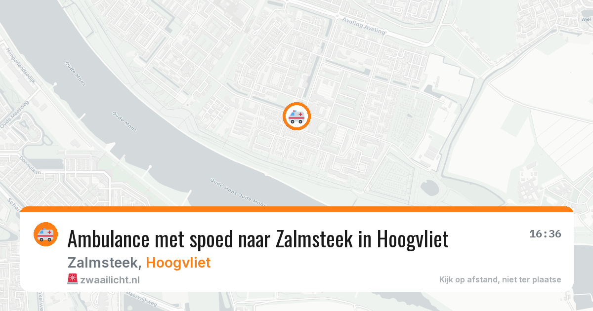 Ambulance met spoed naar Zalmsteek in Hoogvliet — 22 mei 2026