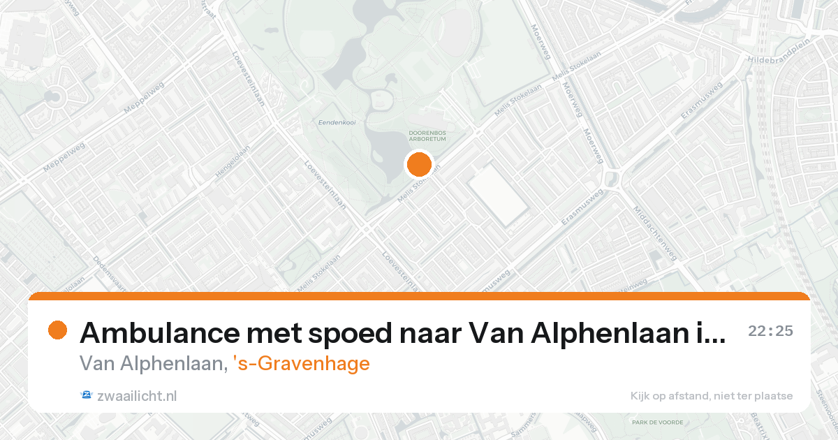 Ambulance met spoed naar Van Alphenlaan in 's-Gravenhage — 24 aug 2026