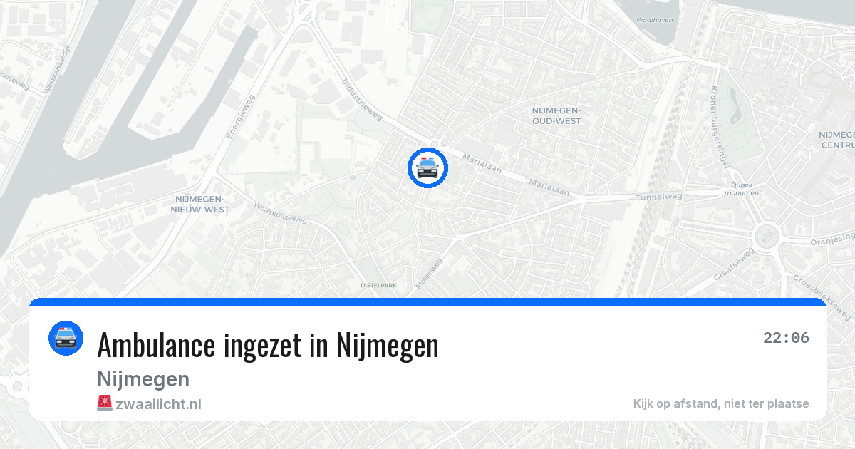 Ambulance ingezet in Nijmegen — 27 jul 2026