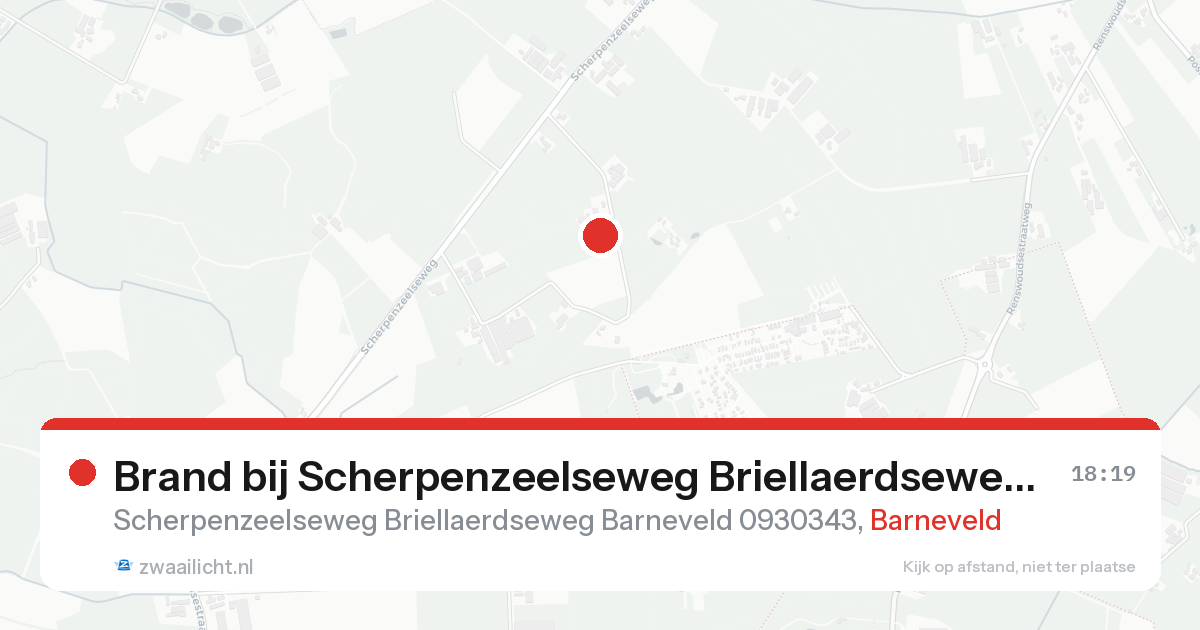Brand bij Scherpenzeelseweg Briellaerdseweg Barneveld in Barneveld — 30 jan 2026