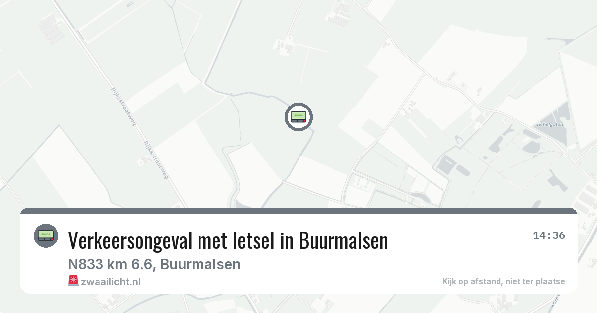 Verkeersongeval met letsel in Buurmalsen — 29 jul 2026