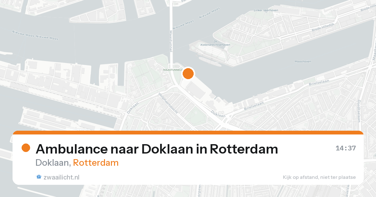 Ambulance naar Doklaan in Rotterdam — 25 aug 2026