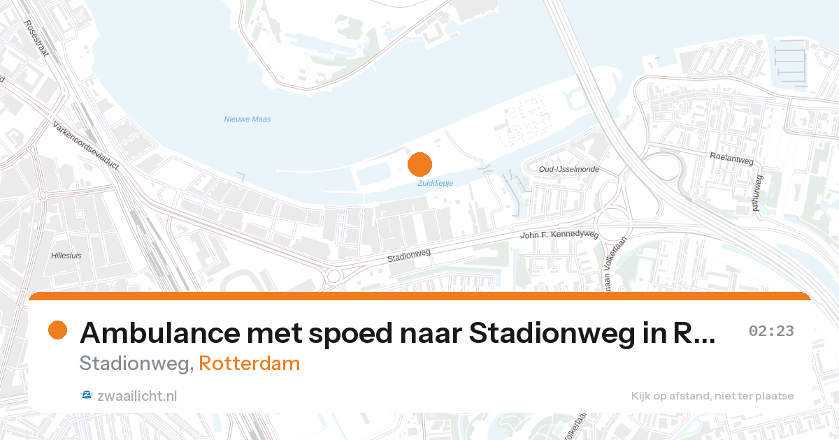 Ambulance met spoed naar Stadionweg in Rotterdam — 1 feb 2026