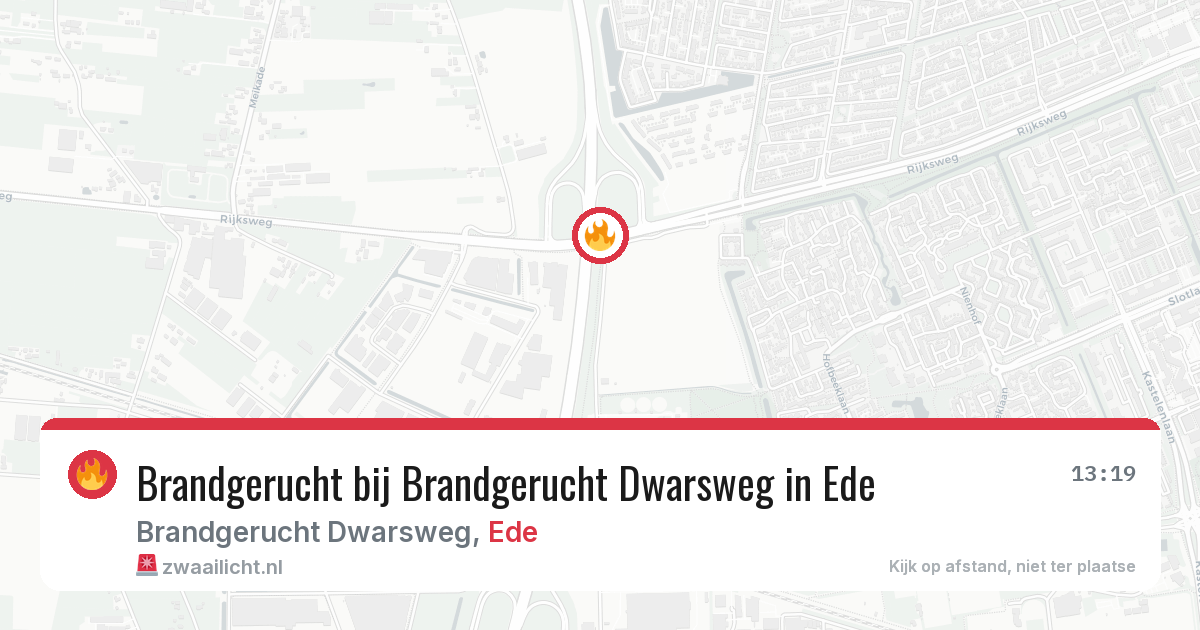 Brandgerucht bij Brandgerucht Dwarsweg in Ede — 8 feb 2026