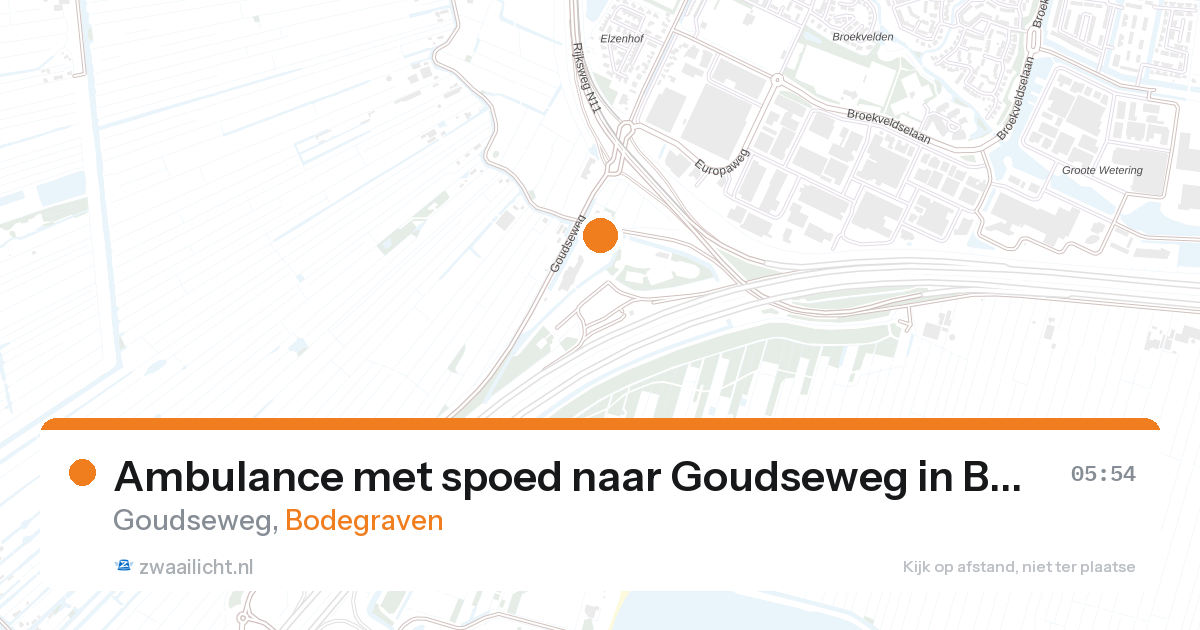 Ambulance met spoed naar Goudseweg in Bodegraven — 4 feb 2026