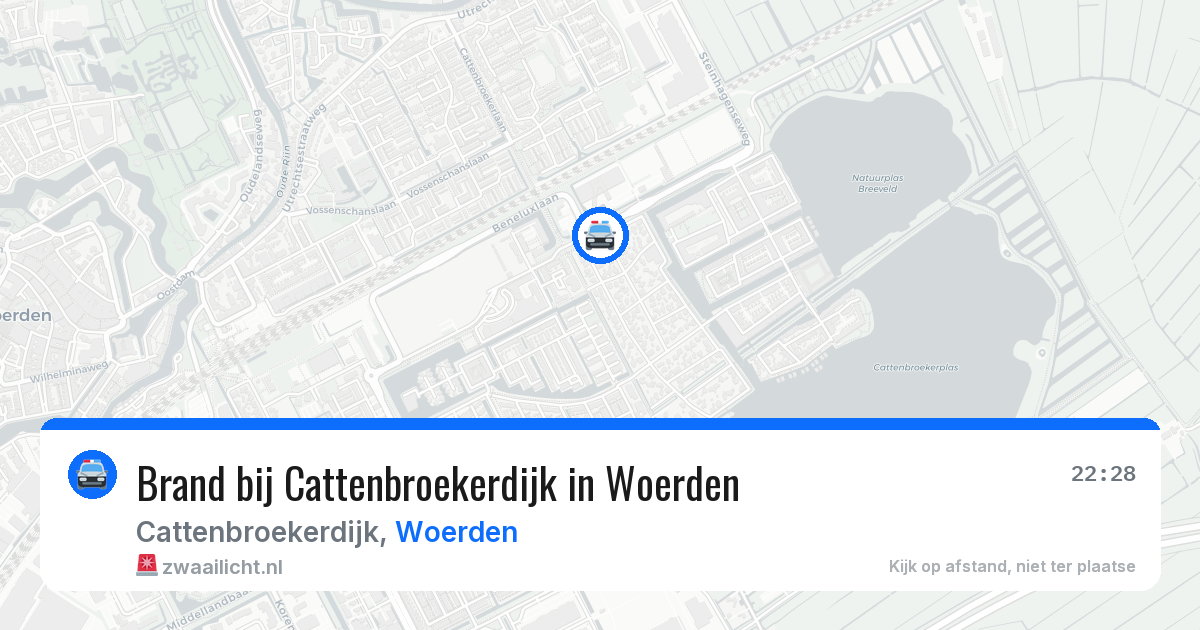 Brand bij Cattenbroekerdijk in Woerden — 9 jul 2026
