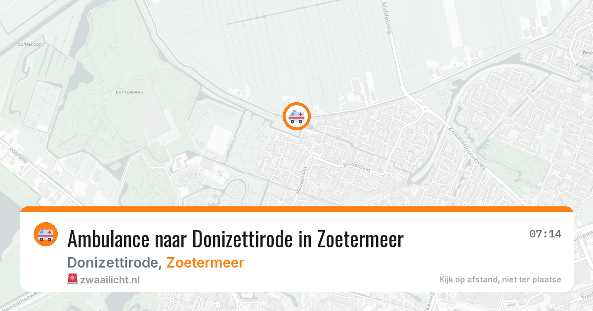 Ambulance naar Donizettirode in Zoetermeer — 24 mrt 2026