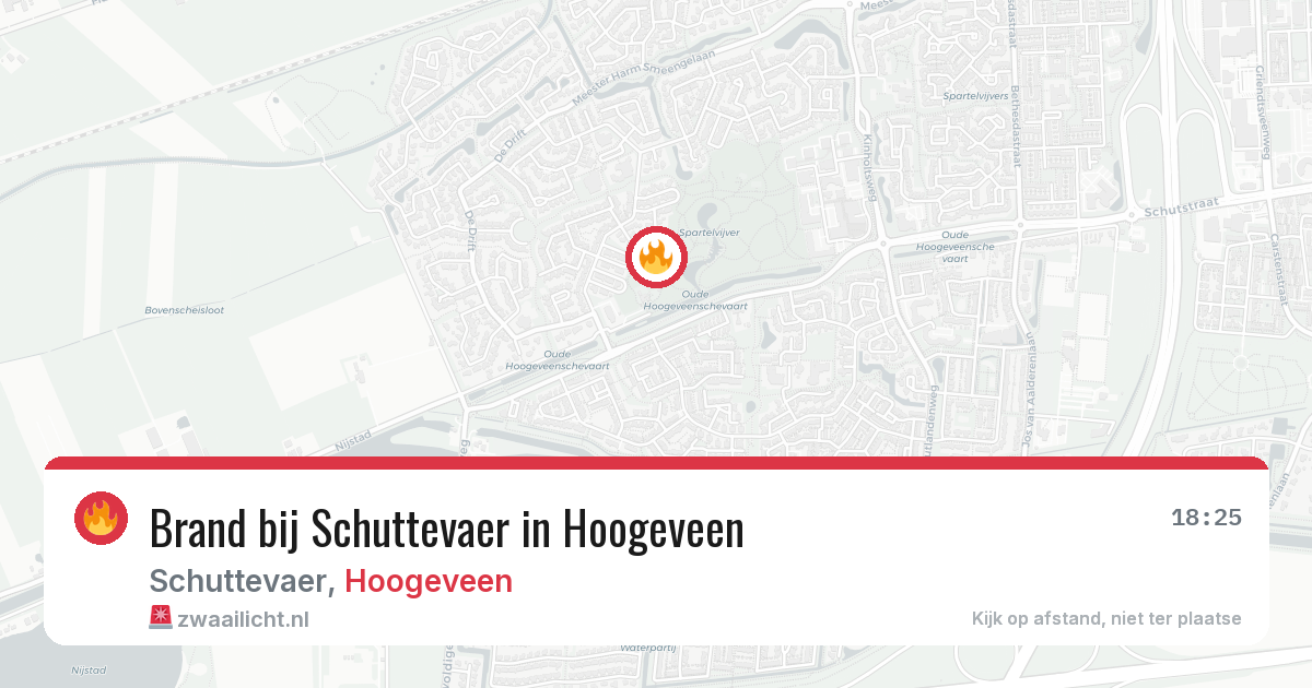 Brand bij Schuttevaer in Hoogeveen — 23 mrt 2026