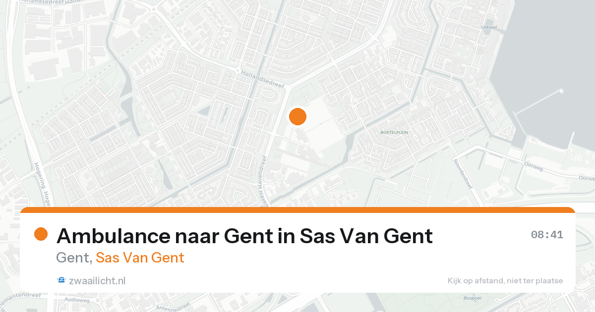 Ambulance naar Gent in Sas Van Gent — 8 feb 2026